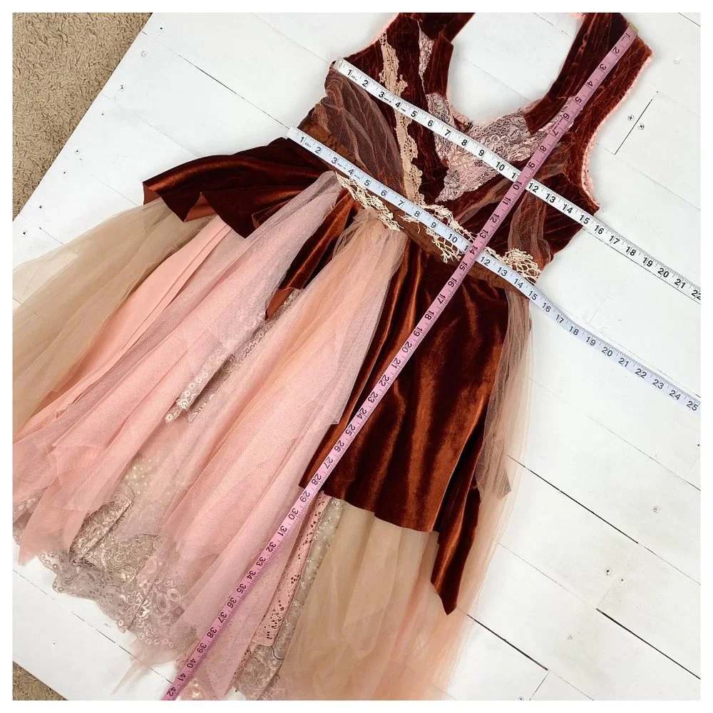 Listing Taken Down and Relisted, OOAK S/M Woodland Rust Victorian Fairy Dress - Picture 13 of 13